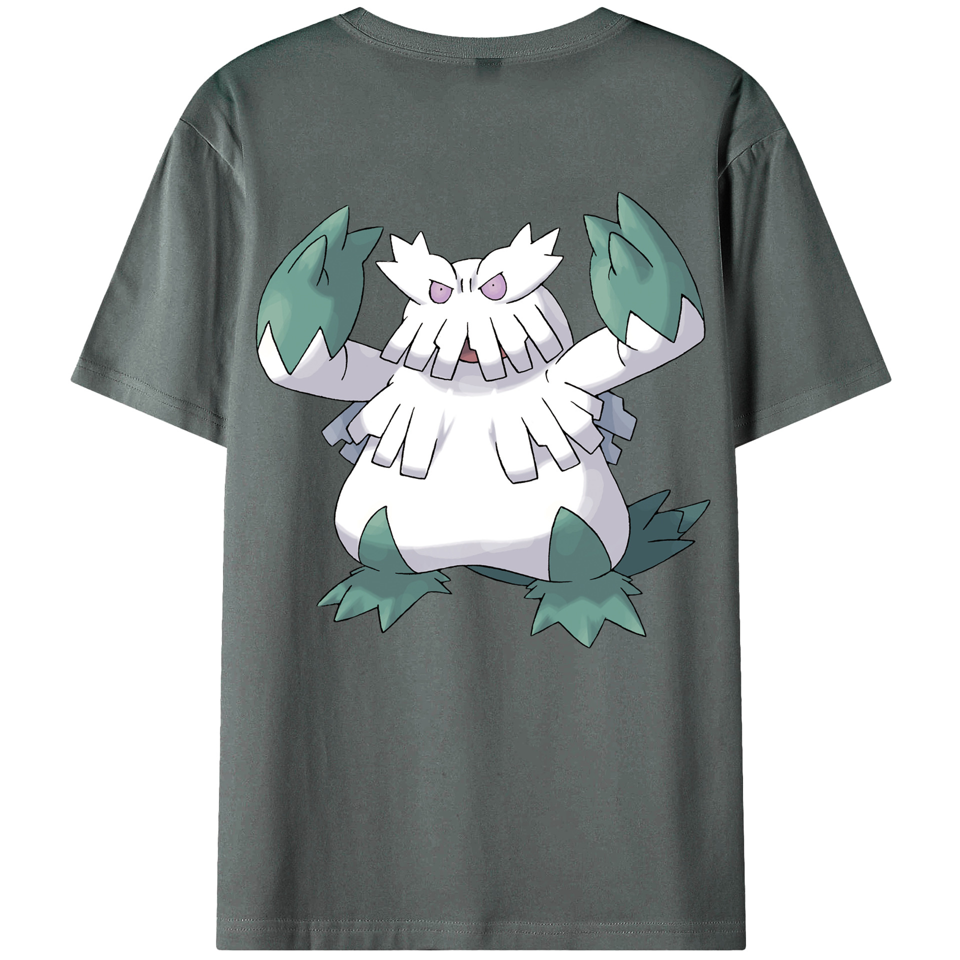 （画像用） ポケットモンスター Pokémon 綿100％ メンズ半袖Tシャツ（バックプリント） 通気性